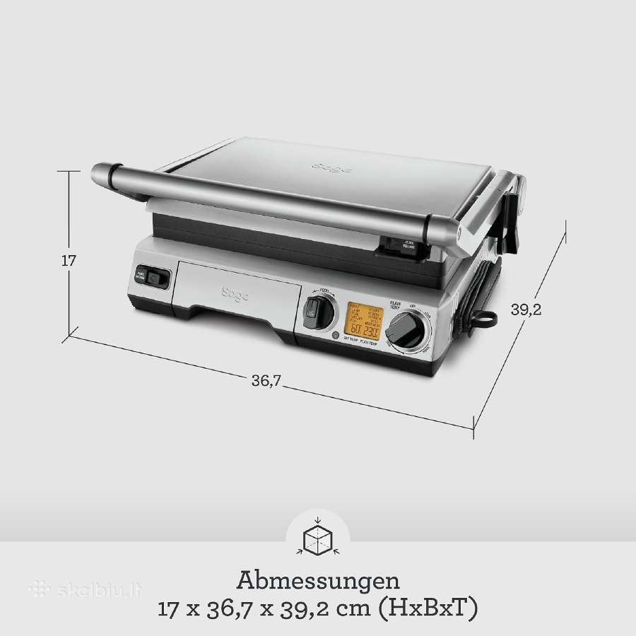 Sage The Smart Grill Pro elektrinis grilius - nuotraukos Nr. 2