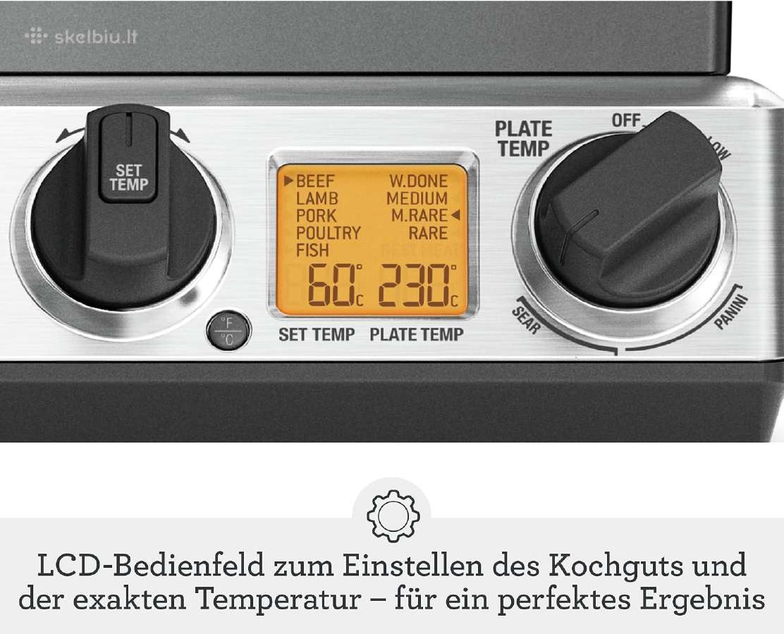 Sage The Smart Grill Pro elektrinis grilius - nuotraukos Nr. 3