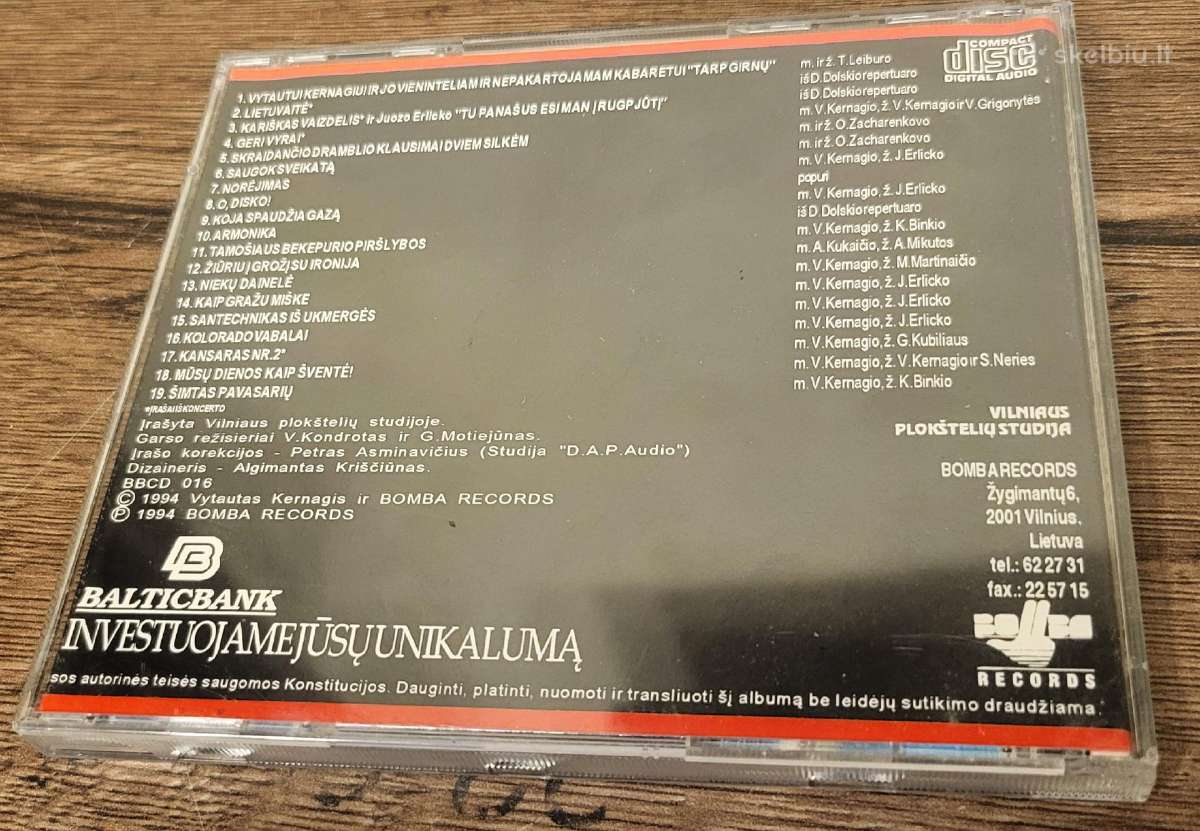 Vytautas Kernagis ir Kabaretas tarp girnų CD - nuotraukos Nr. 3