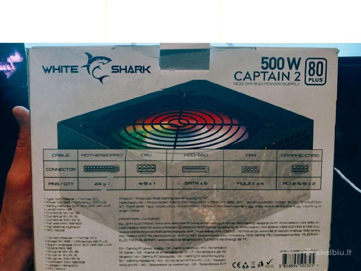 White Shark Captain 3 (500 W) + 80 W - nuotraukos Nr. 2