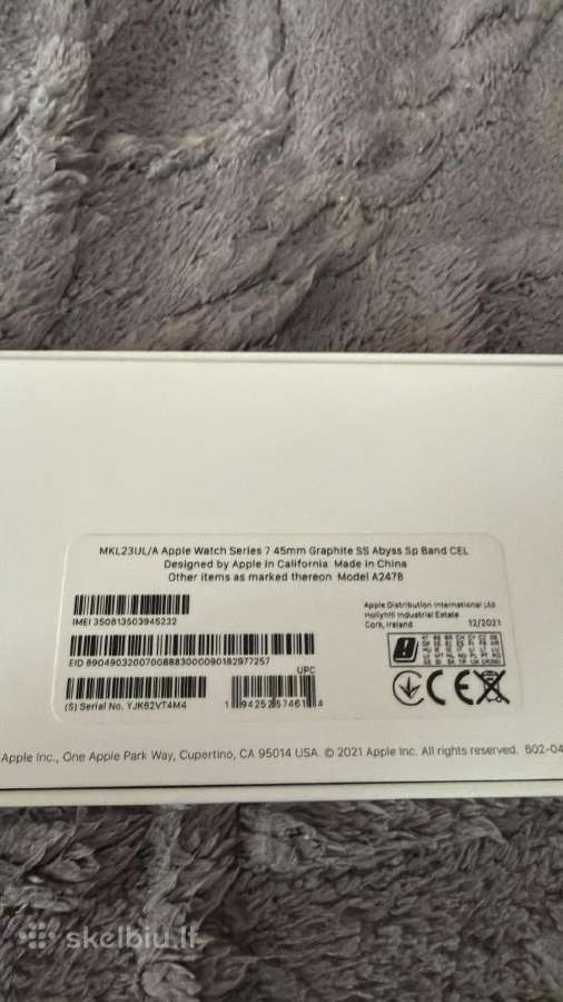 Apple Watch Series 7 45mm Graphite Stainless Steel - nuotraukos Nr. 3