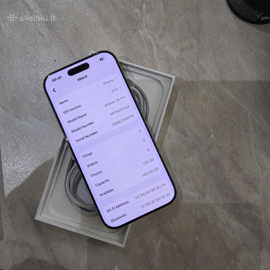 Parduodu Apple 16 Pro - nuotraukos Nr. 8