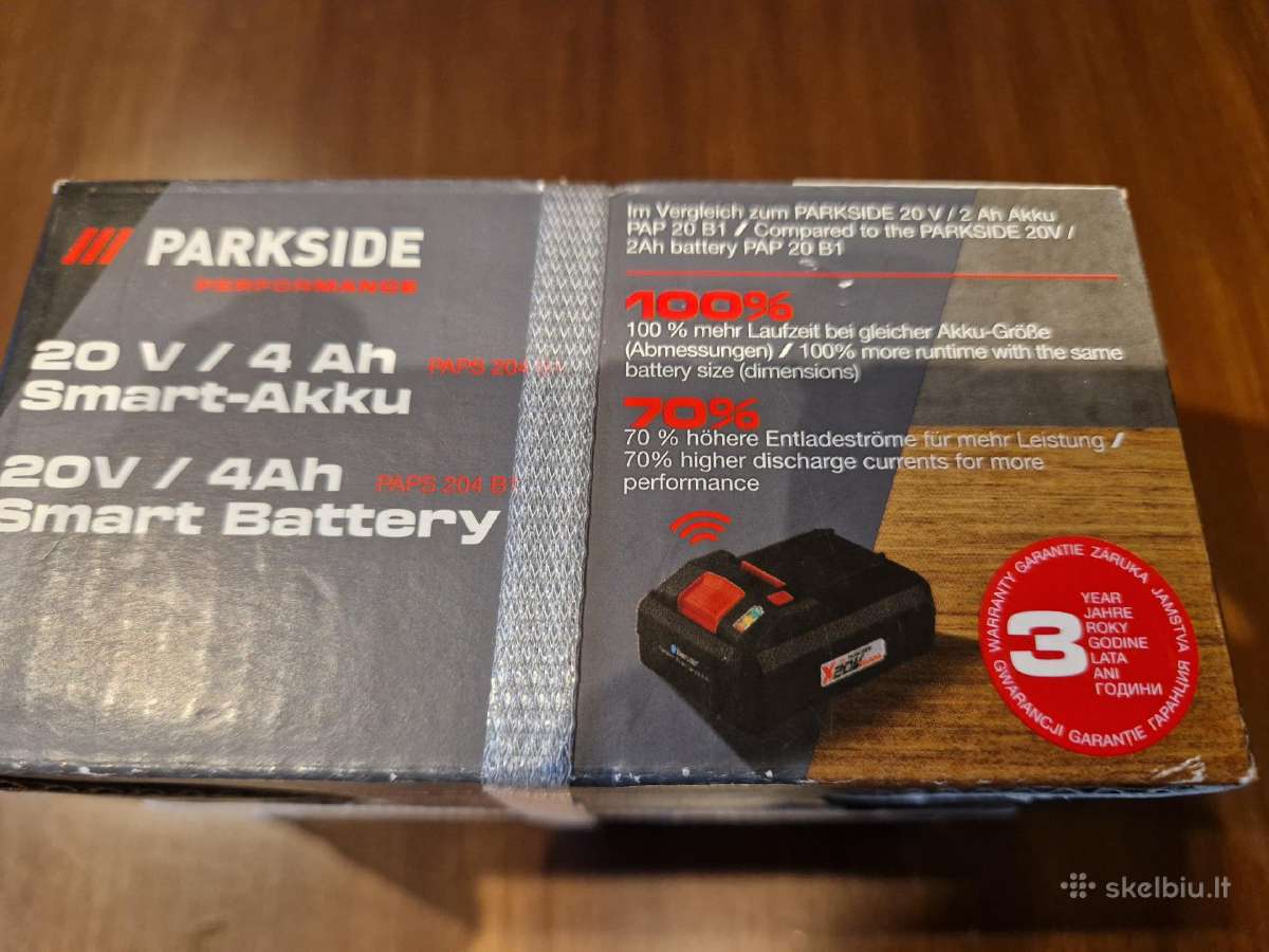 Parkside smart 20v 4ah išmani baterija - nuotraukos Nr. 4