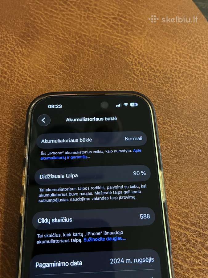 iPhone 16 pro 256gb - nuotraukos Nr. 8