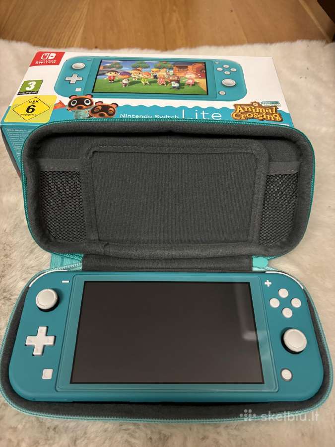 Nintendo Switch Lite (Turquoise) su priedais - nuotraukos Nr. 3