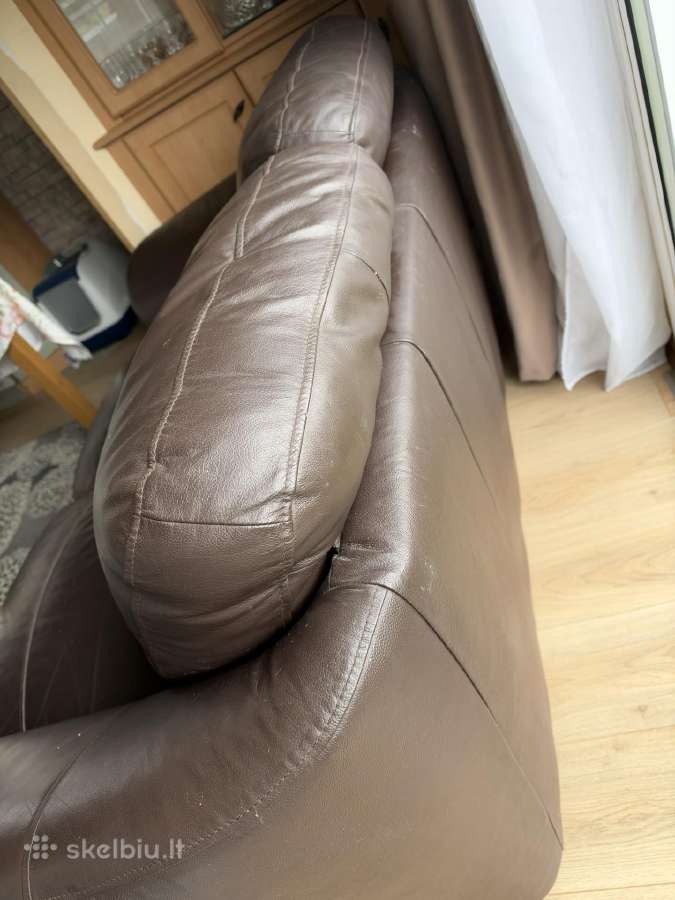 Odinė sofa - nuotraukos Nr. 4