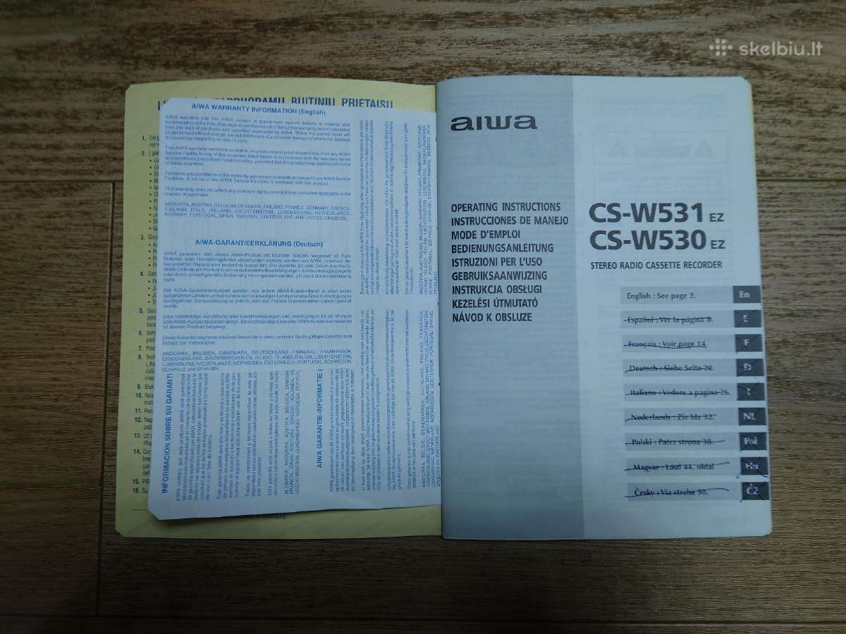 Magnetola Aiwa CS-w531 - nuotraukos Nr. 7
