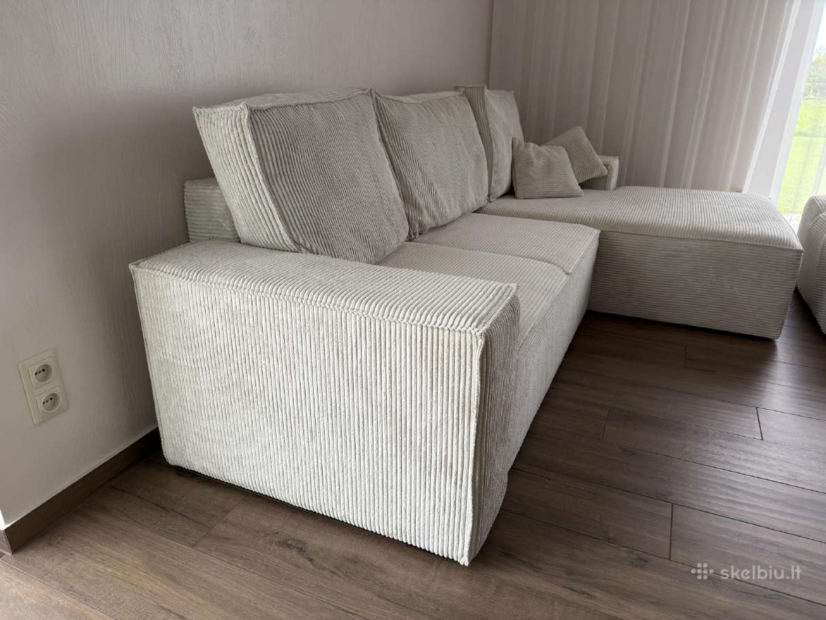 Kampinė sofa su miegama dalimi - nuotraukos Nr. 3