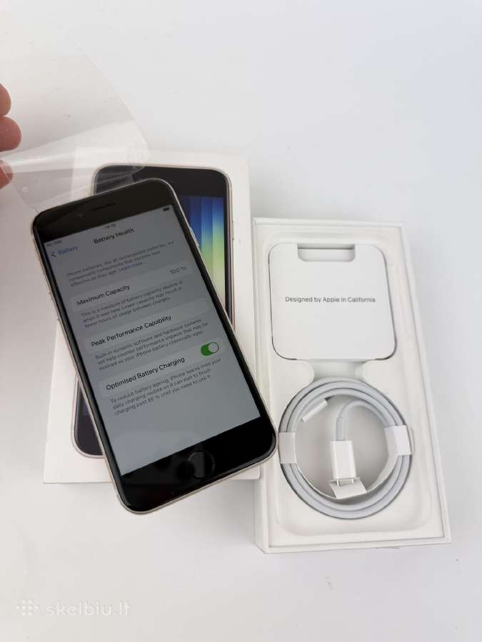 Naujas iPhone Se 2022 64gb Starlight - nuotraukos Nr. 11