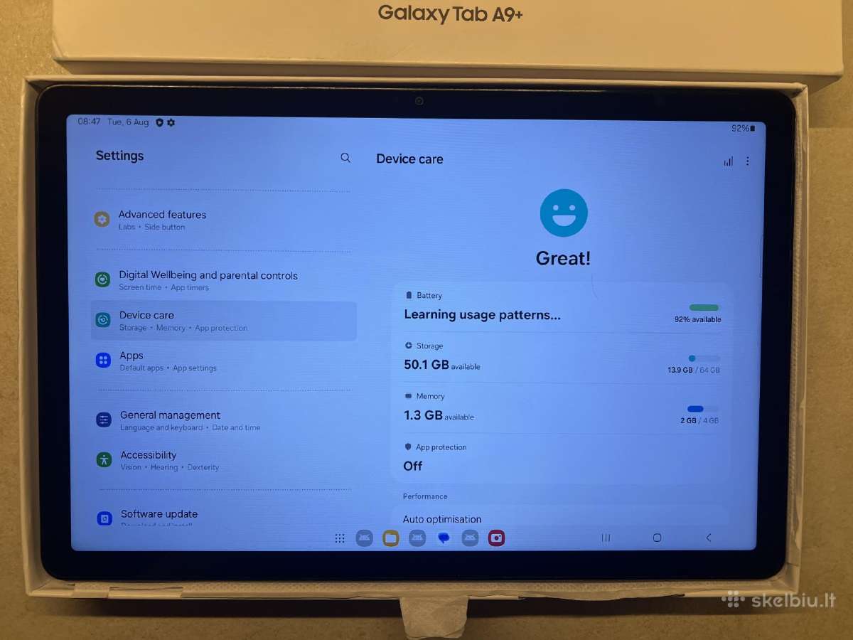 Samsung Galaxy Tab A9+, 64gb, WiFi - nuotraukos Nr. 2