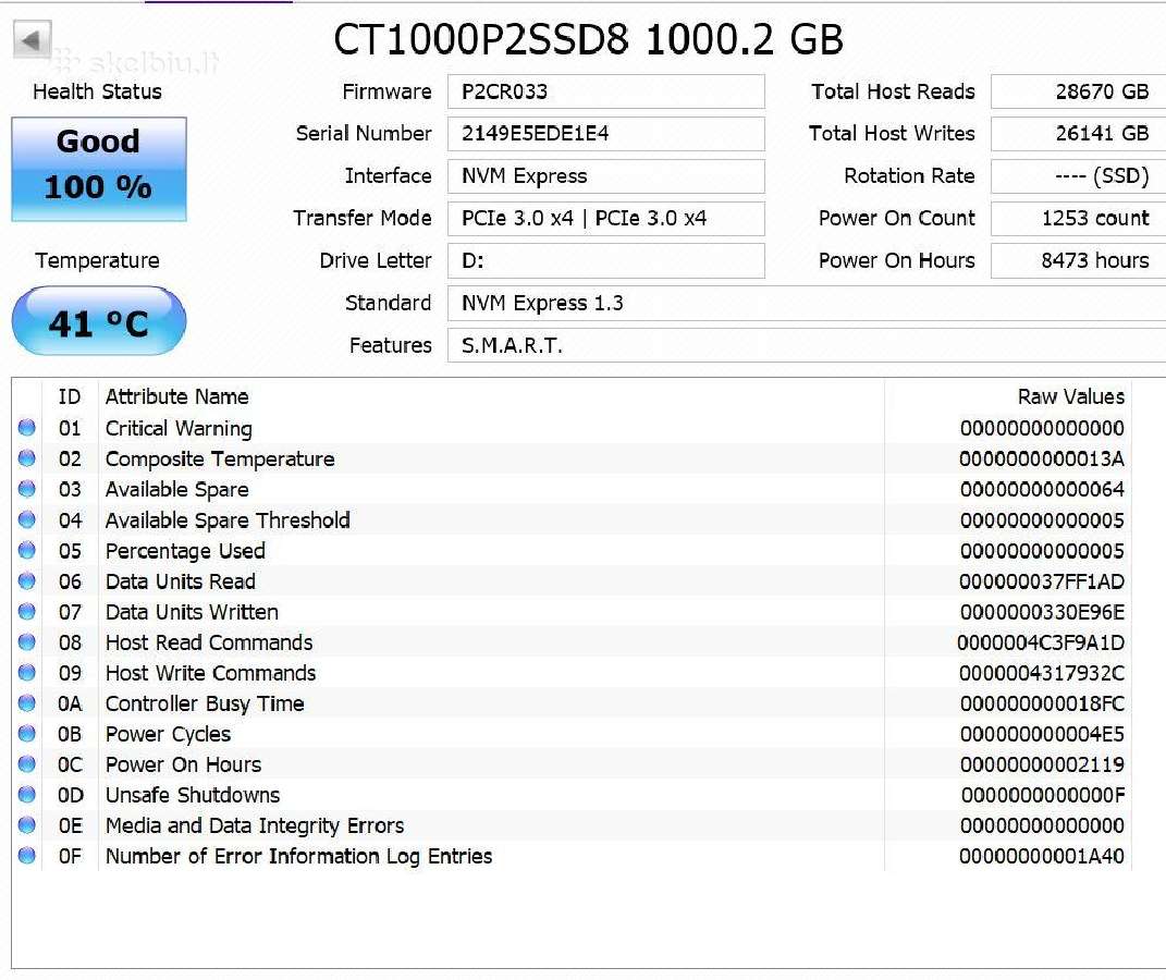 Nvme SSD 1024 GB, Atnaujintas sarašas - nuotraukos Nr. 2