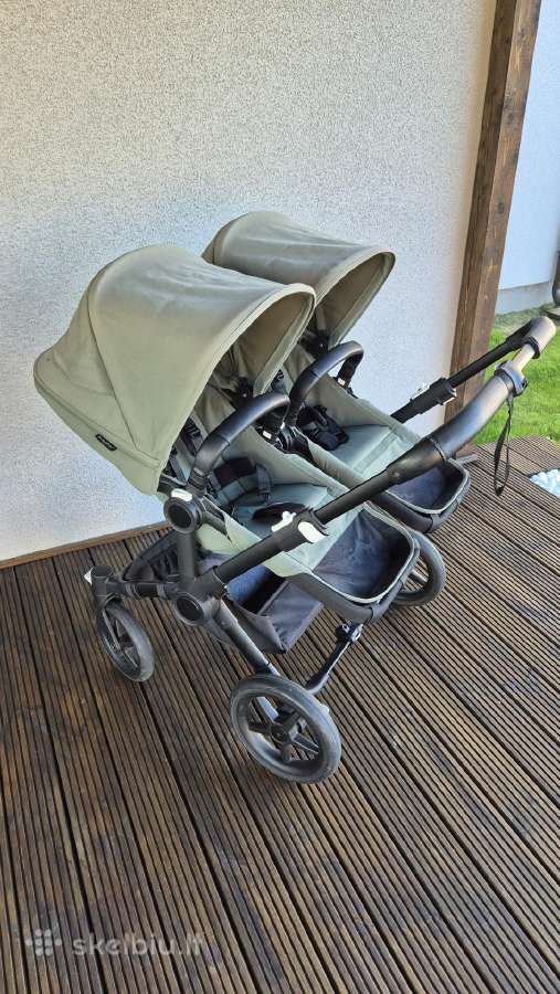 Bugaboo donkey 5 vežimėlis dvynukams pametinukams - nuotraukos Nr. 3