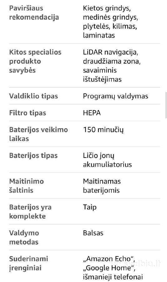 Dulkių siurblys robotas Eureka J12 ultra - nuotraukos Nr. 6