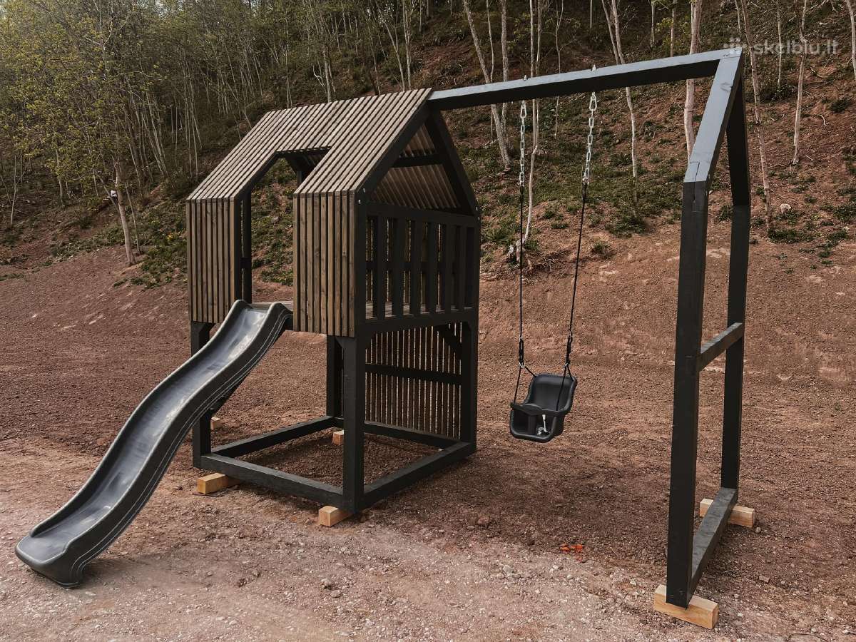 Modernaus dizaino vaikų žaidimų aikštelė - nuotraukos Nr. 18