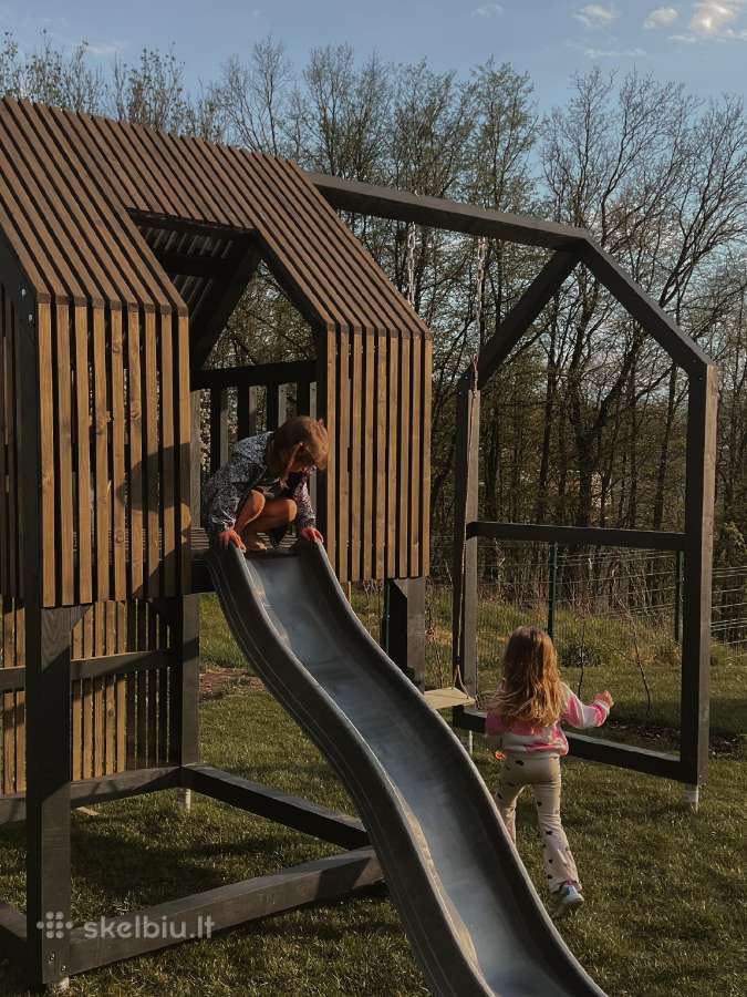 Modernaus dizaino vaikų žaidimų aikštelė - nuotraukos Nr. 8