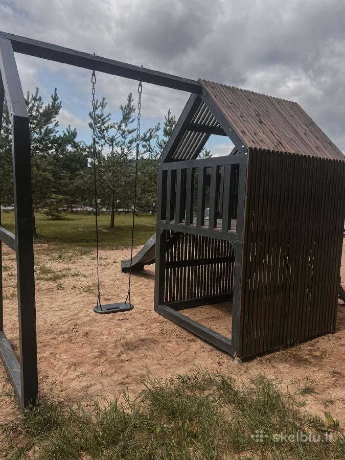 Modernaus dizaino vaikų žaidimų aikštelė - nuotraukos Nr. 13
