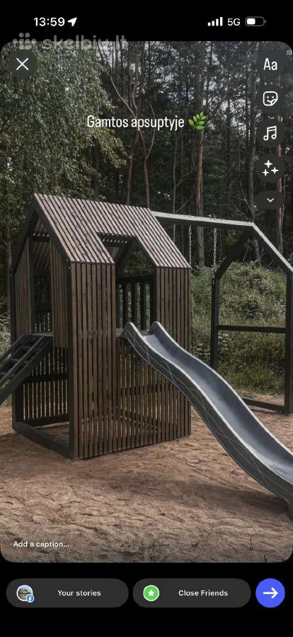 Modernaus dizaino vaikų žaidimų aikštelė - nuotraukos Nr. 11