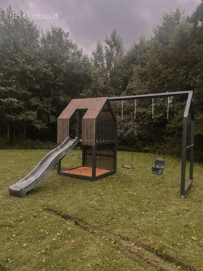 Modernaus dizaino vaikų žaidimų aikštelė - nuotraukos Nr. 29