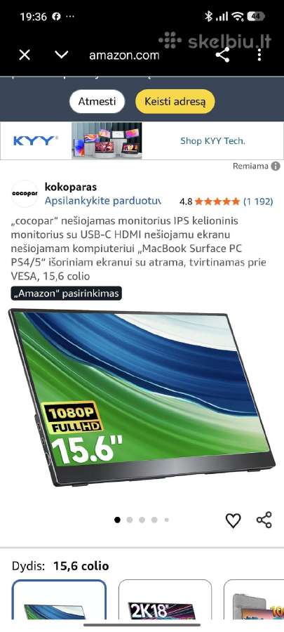 Cocopar nešiojamas monitorius - nuotraukos Nr. 4