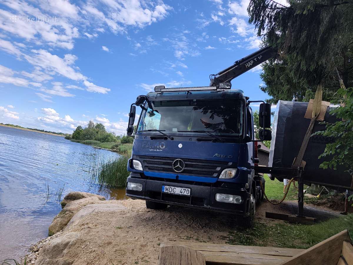 Fiskaras,tralas su kranu,kroviniu pervezimas 24/7 - nuotraukos Nr. 7