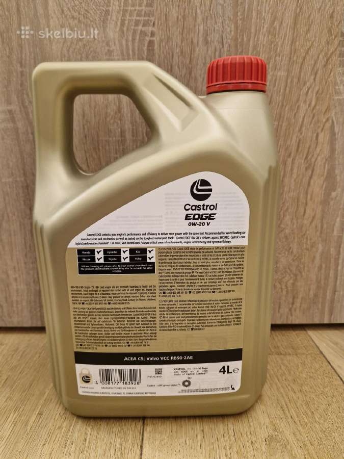 Originali alyva Castrol 0w20 V - nuotraukos Nr. 3