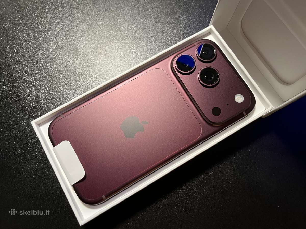 Apple iPhone 18 Pro 512gb Burgundy Naujas! - nuotraukos Nr. 2