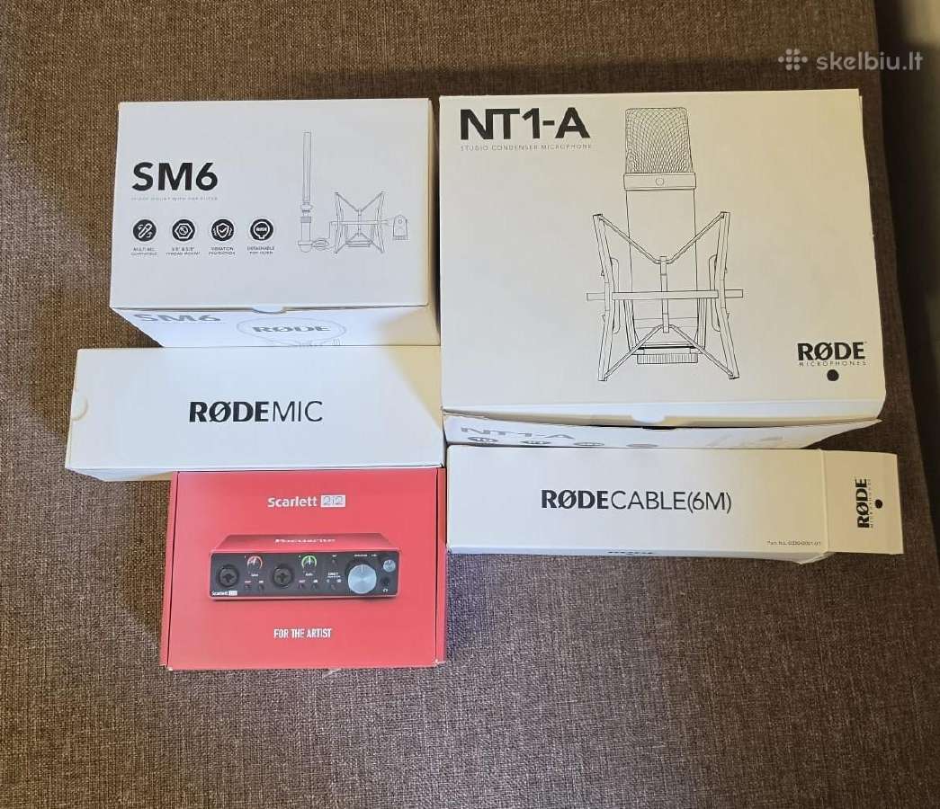 Rode Nt-1 mikrofonas + 2i2 Scarlet korta - nuotraukos Nr. 2