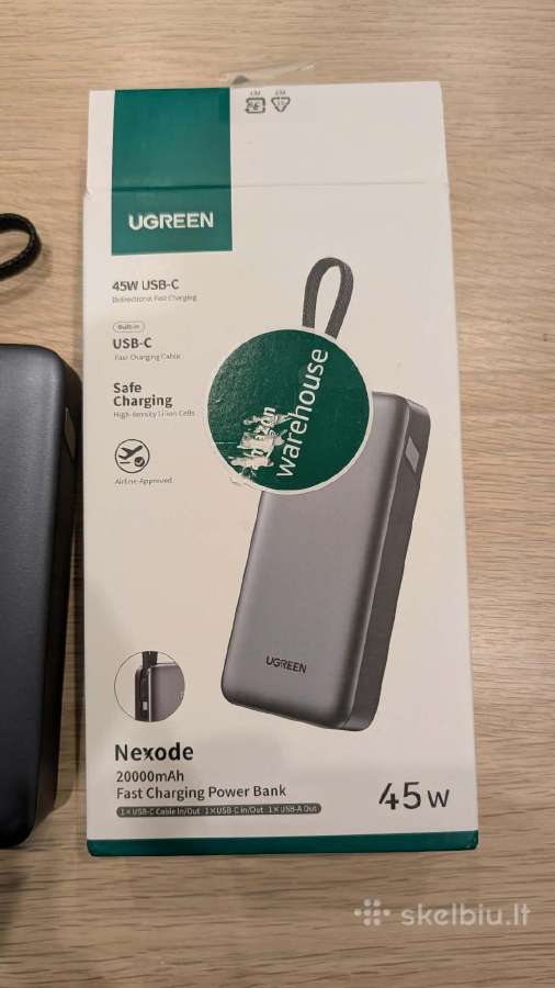 Ugreen Nexode 20000mah 45w Power Bank - nuotraukos Nr. 3