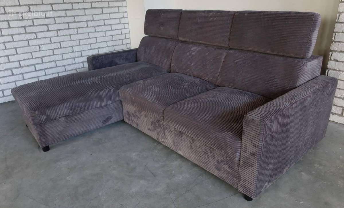 Sofa-lova velvet cord - nuotraukos Nr. 2
