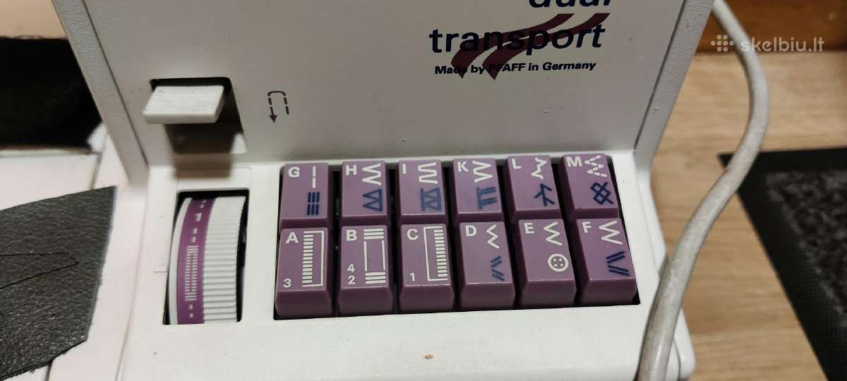 Siuvimo mašina Pfaff su dvigubu transportavimu . - nuotraukos Nr. 3