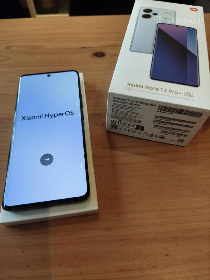 Xiaomi Redmi Note 13 Pro+ 5G 12/512 GB - nuotraukos Nr. 2