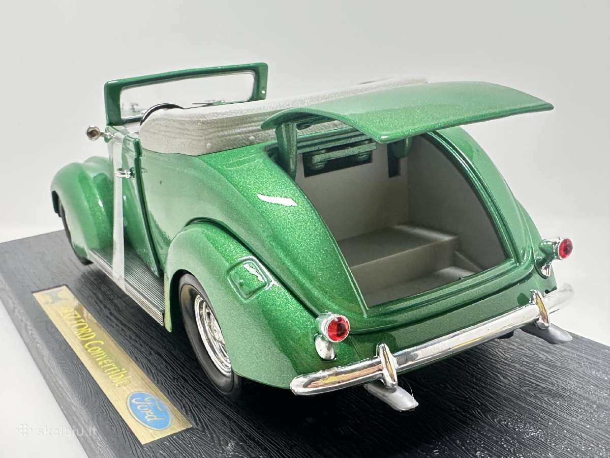 Ford 1937 Convertible žalia 1:18 Road Legends - nuotraukos Nr. 8