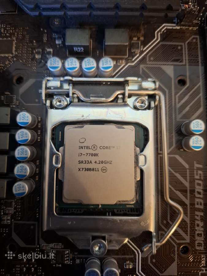 I7-7700k Cpu + Z270-a Pro Motininė plokštė - nuotraukos Nr. 2