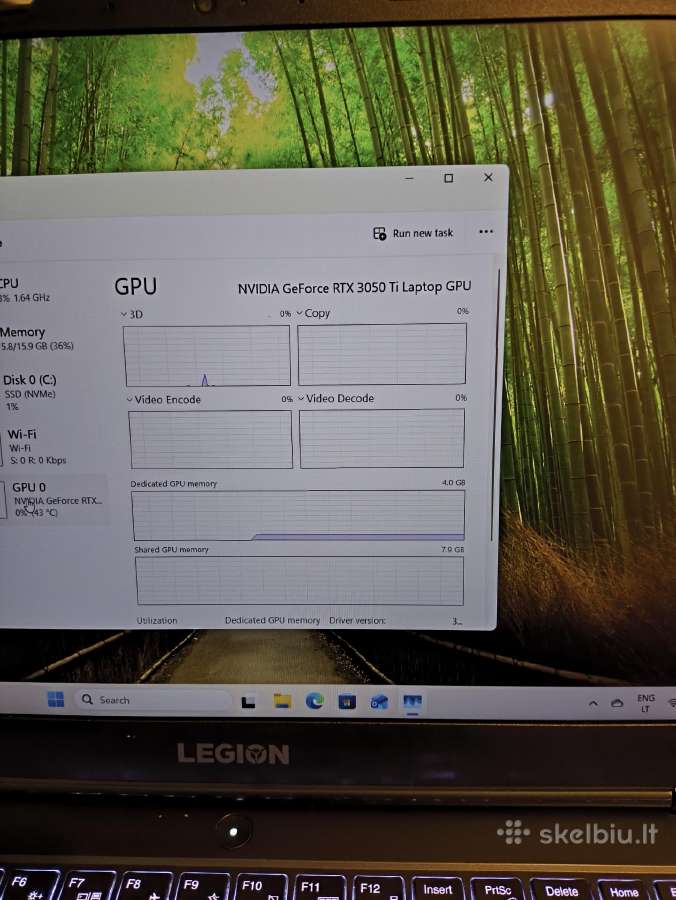 Lenovo I5-11400h, Rtx 3050ti - nuotraukos Nr. 8
