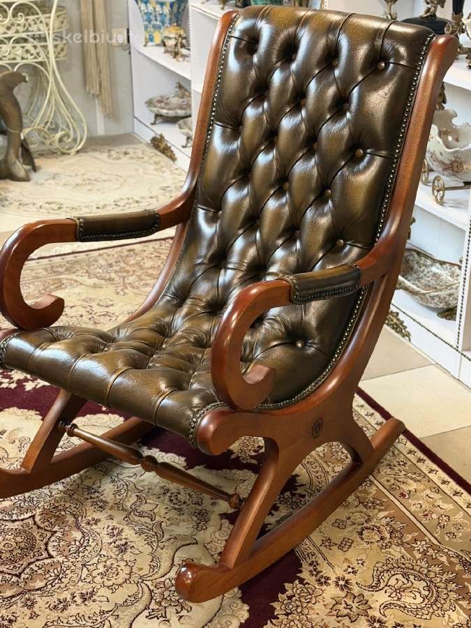 Chesterfield odinis supamas krėslas - nuotraukos Nr. 2