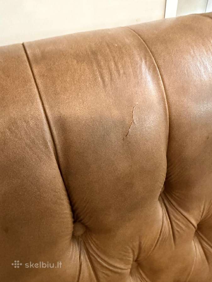Chesterfield eko odos supamas krėslas - nuotraukos Nr. 2