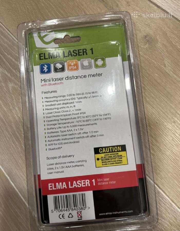 Elma Laser 1 atstumo matuoklis su bluetooth - nuotraukos Nr. 4