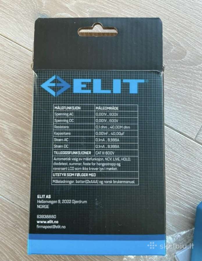 Elit 624 Smart Multimetras - nuotraukos Nr. 4