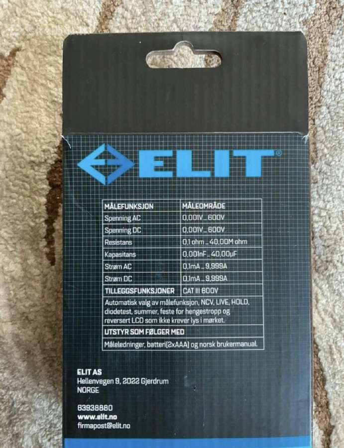Elit 624 Smart Multimetras - nuotraukos Nr. 8