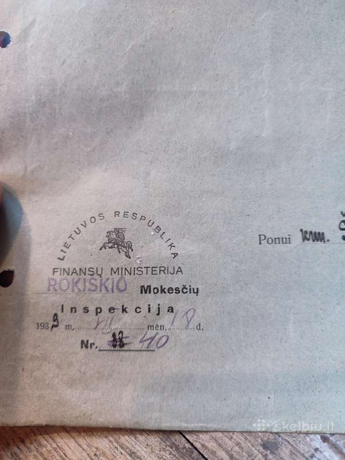 Tarpukario dokumentai bažnytiniai - nuotraukos Nr. 6