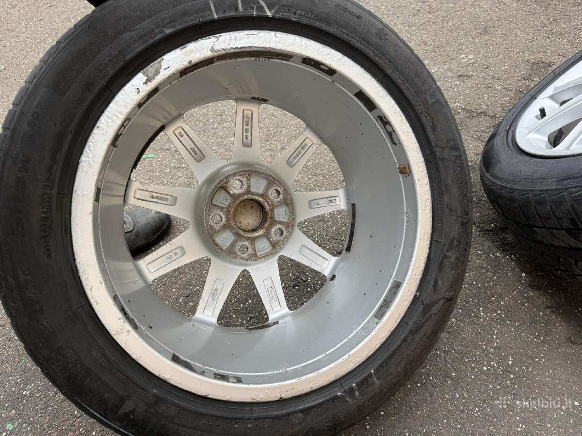 Audi R17 ratlankiai 5x112 et 45 7.5 J su padangom - nuotraukos Nr. 17