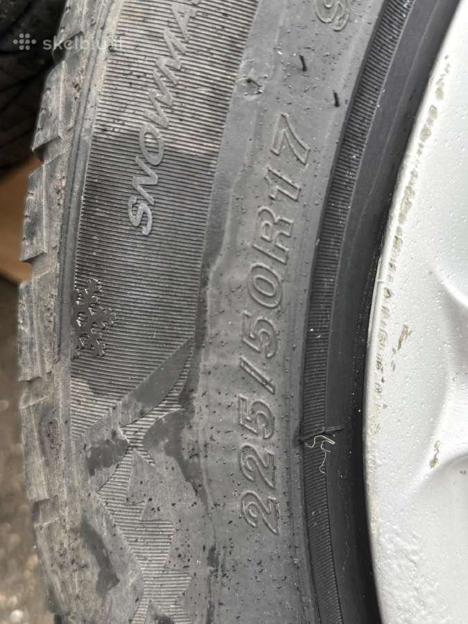 Audi R17 ratlankiai 5x112 et 45 7.5 J su padangom - nuotraukos Nr. 25
