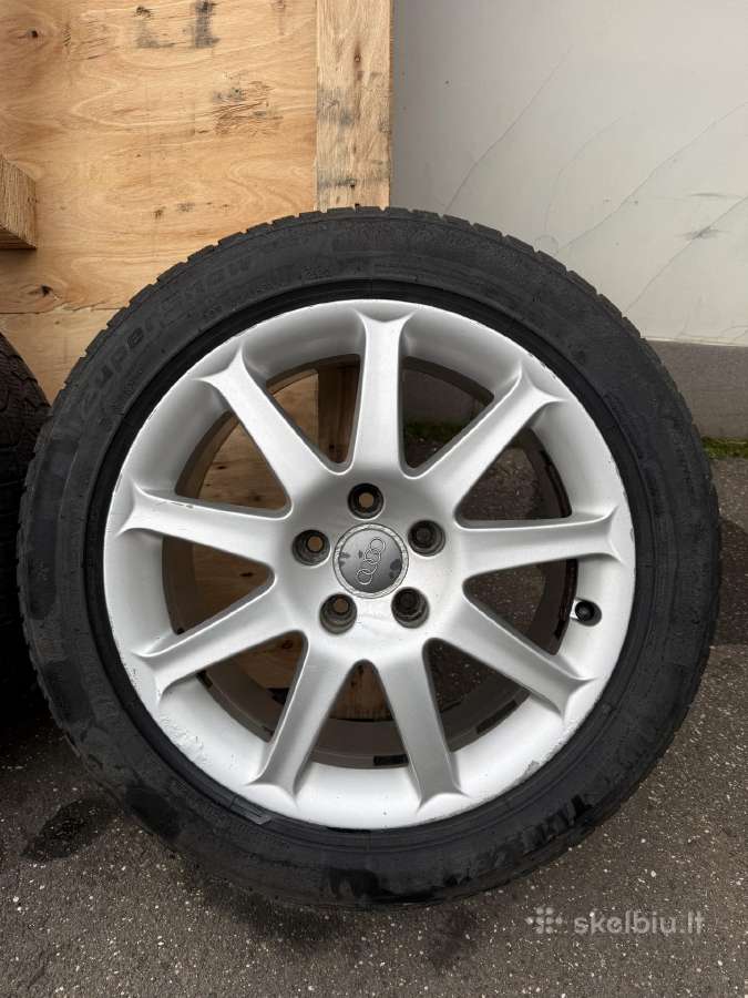 Audi R17 ratlankiai 5x112 et 45 7.5 J su padangom - nuotraukos Nr. 27