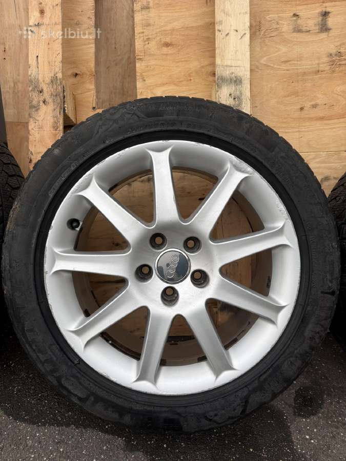 Audi R17 ratlankiai 5x112 et 45 7.5 J su padangom - nuotraukos Nr. 29