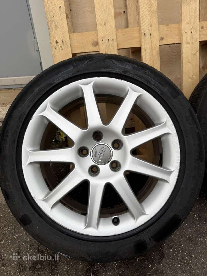 Audi R17 ratlankiai 5x112 et 45 7.5 J su padangom - nuotraukos Nr. 30