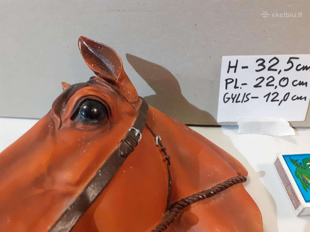 Arklio galvos sienos skulptūra Aukštis 32cm. - nuotraukos Nr. 5