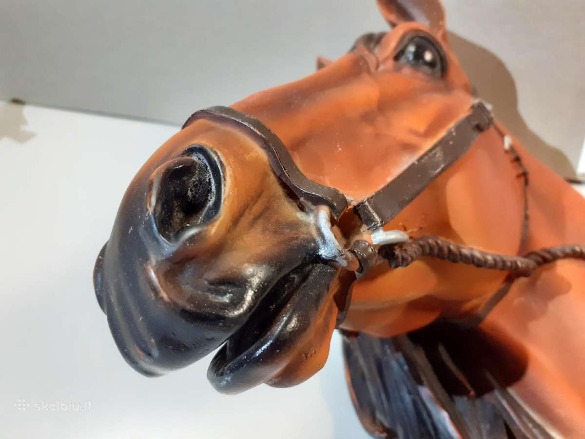 Arklio galvos sienos skulptūra Aukštis 32cm. - nuotraukos Nr. 7