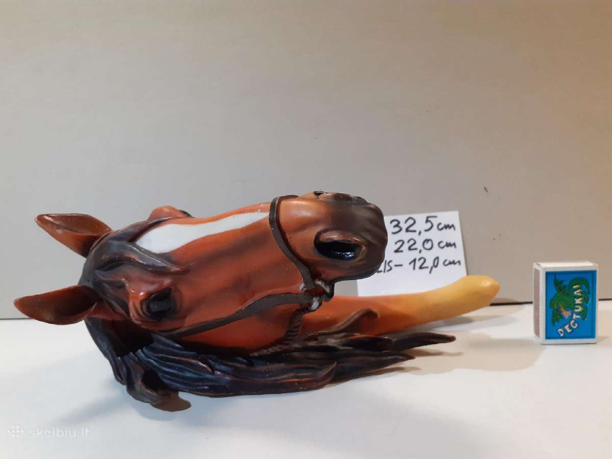 Arklio galvos sienos skulptūra Aukštis 32cm. - nuotraukos Nr. 11