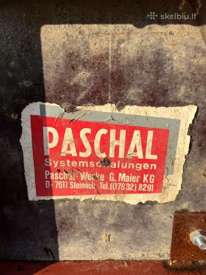 Klojiniai skydai betonavimui Paschal 69m² - nuotraukos Nr. 4