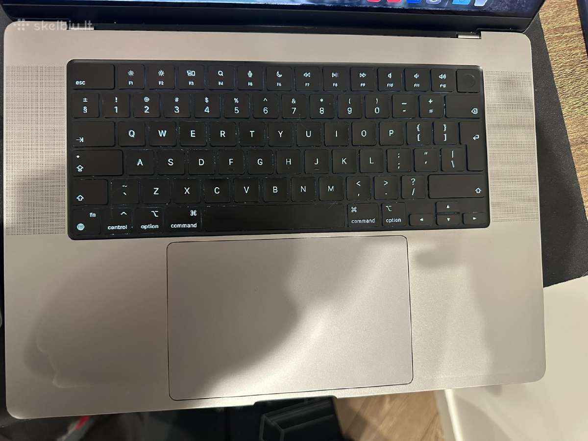 MacBook Pro 16 M1pro 32gb RAM, 1tb SSD - nuotraukos Nr. 3